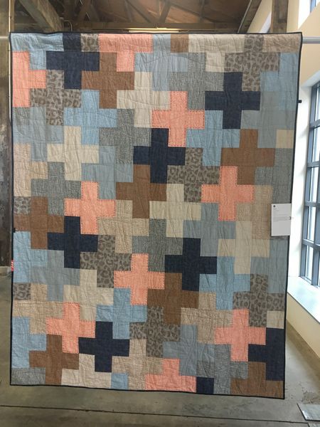 quilt made with precut fabric strips