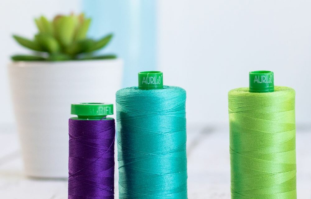 How to find the thread end on an Aurifil spool (Don’t cut it!)