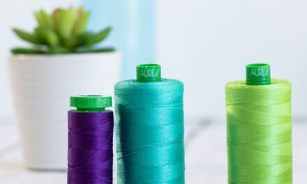 How to find the thread end on an Aurifil spool (Don’t cut it!)