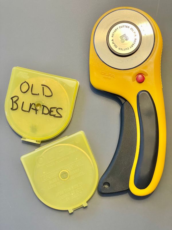 dispose of your old rotary blades