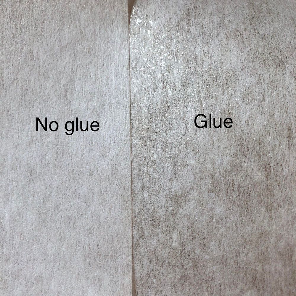 glue and no glue sides on decor bond