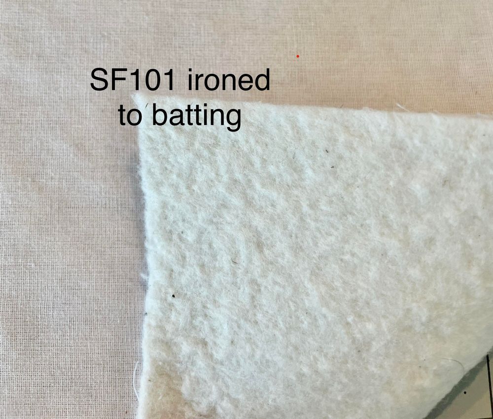 sf101 ironed to batting